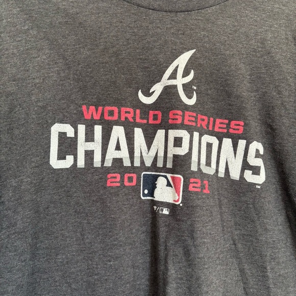 Braves World Series Champions Gray T-Shirt - Picture 2 of 4